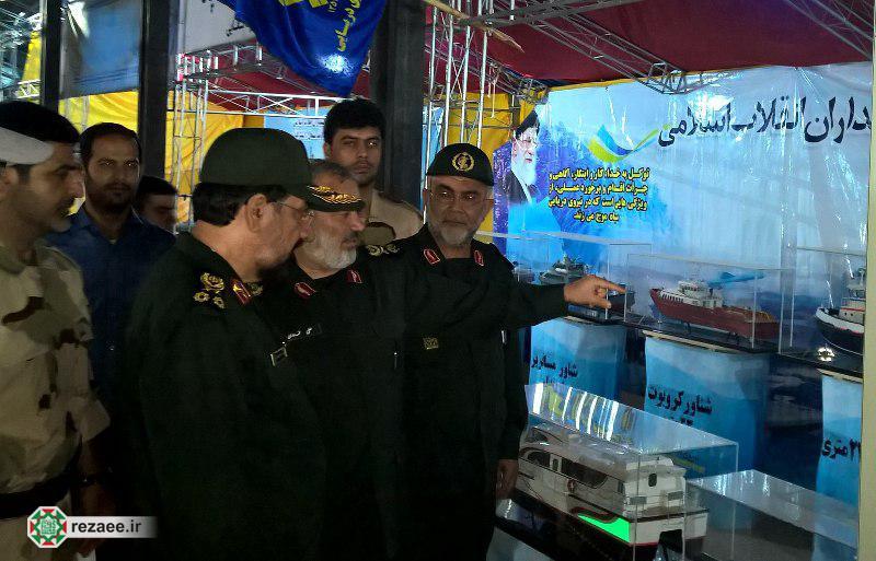 گزارش تصویری حضور سرلشکر محسن رضایی از نمایشگاه آبی ترین وصال