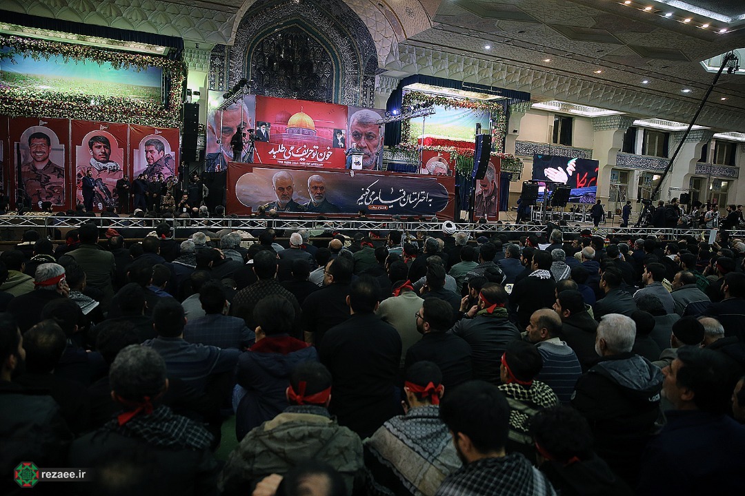 گزارش تصویری سخنرانی سرلشکر رضایی در اجتماع عزاداران در مصلی تهران