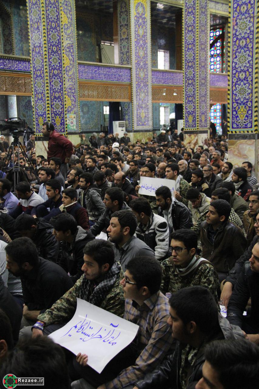 گزارش تصویری از سخنرانی دبیر مجمع تشخیص مصلحت نظام در سالروز حماسه نه دی در یزد