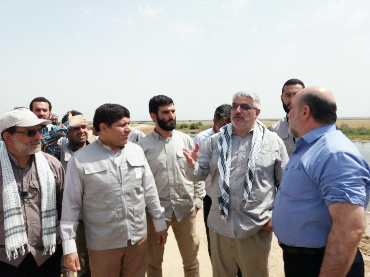 بازدید مسئولان قرارگاه جهاد توانمندسازی خوزستان در بیست و هشتم فروردین