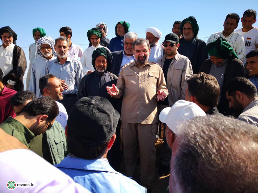 گزارش تصویری دومين حضور دکتر رضایی در مناطق سيل زده خوزستان