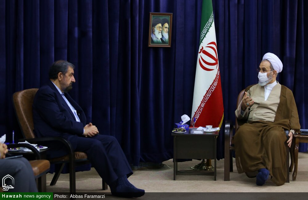 گزارش تصویری دیدار دبیر مجمع تشخیص مصلحت نظام با آیت الله اعرافی
